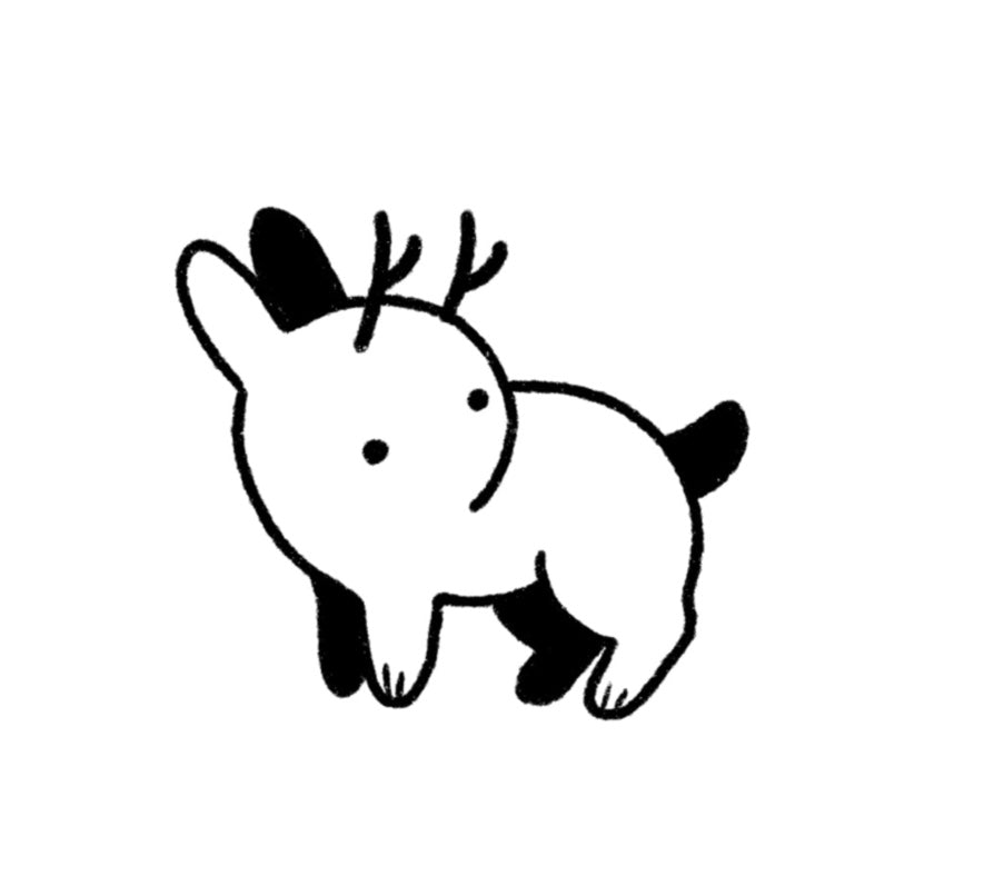 Króliczek Ciekawski - Luiza Kwiatkowska - Minimalistyczny króliczek na organicznym, ekologicznym papierze, artystyczny plakat autorstwa Luizy Kwiatkowskiej. - bunny, digital